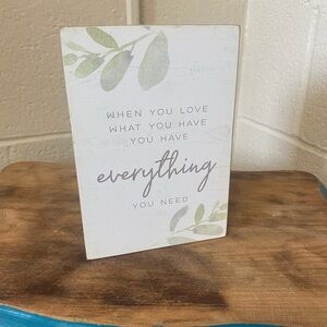 Everything You Need Leaf Rustic Decor